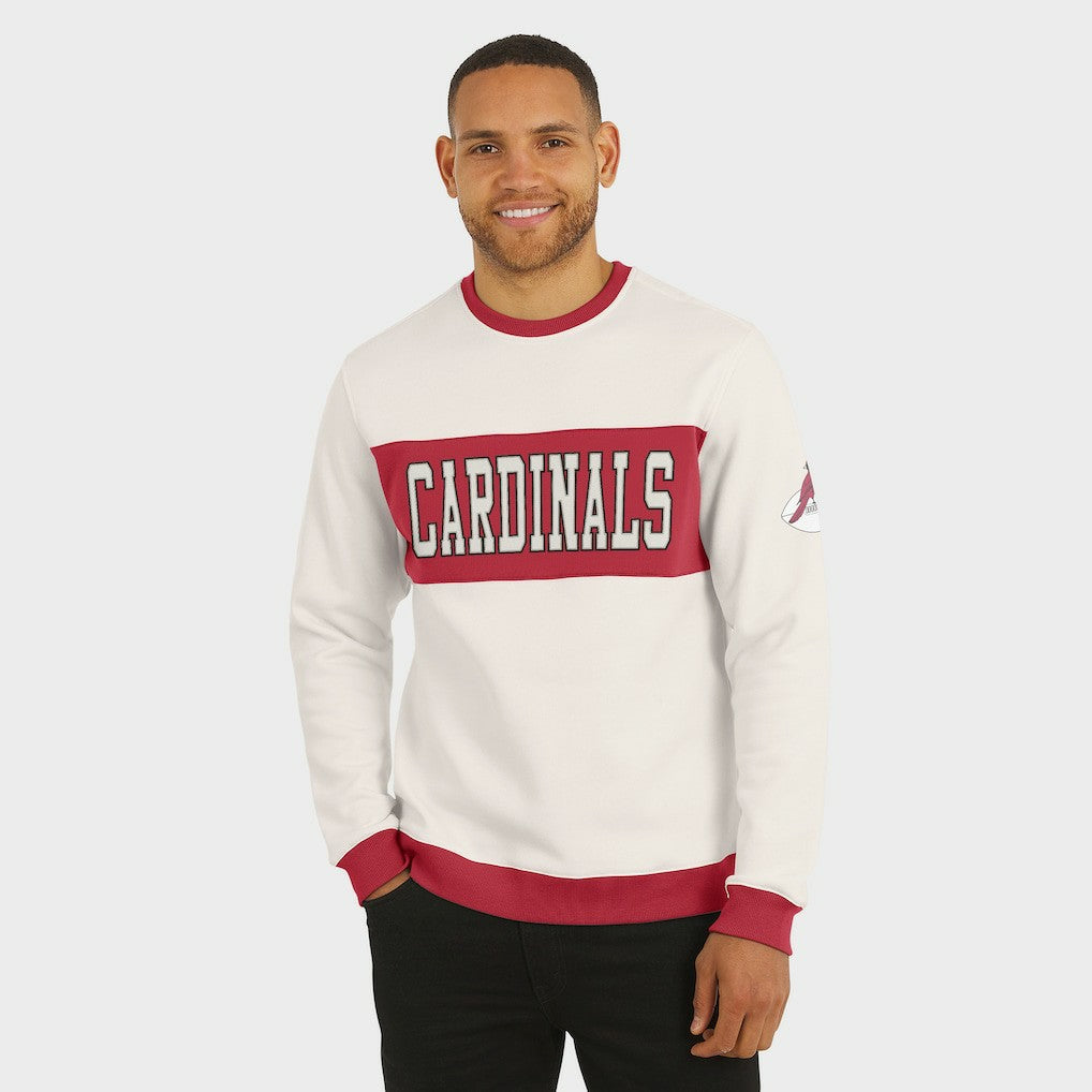 Arizona Cardinals Darius Rucker Collection Colorblock Pullover Sweatshirt Cream