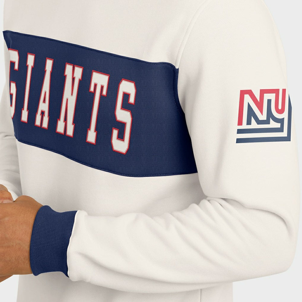 New York Giants Darius Rucker Collection Colorblock Pullover Sweatshirt Cream