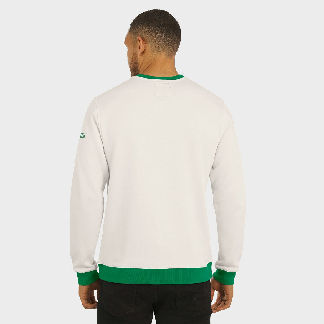 New York Jets Darius Rucker Collection Colorblock Pullover Sweatshirt Cream