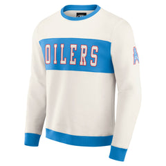 Tennessee Titans Darius Rucker Collection Colorblock Pullover Sweatshirt Cream