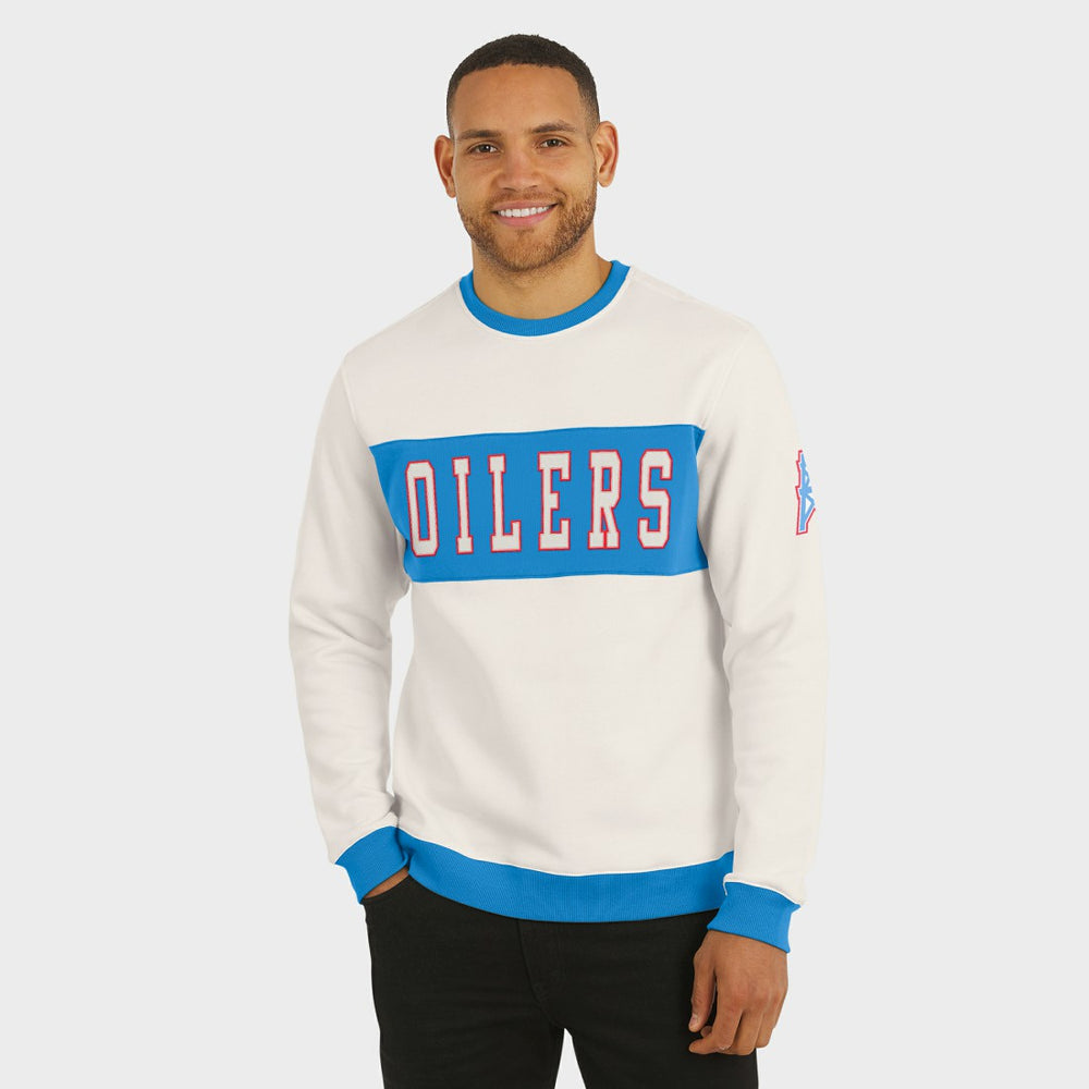 Tennessee Titans Darius Rucker Collection Colorblock Pullover Sweatshirt Cream