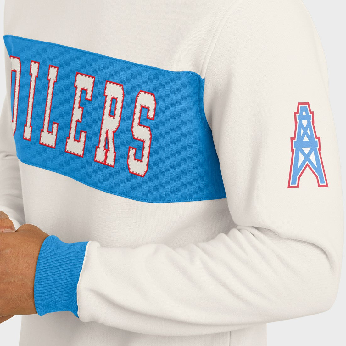 Tennessee Titans Darius Rucker Collection Colorblock Pullover Sweatshirt Cream