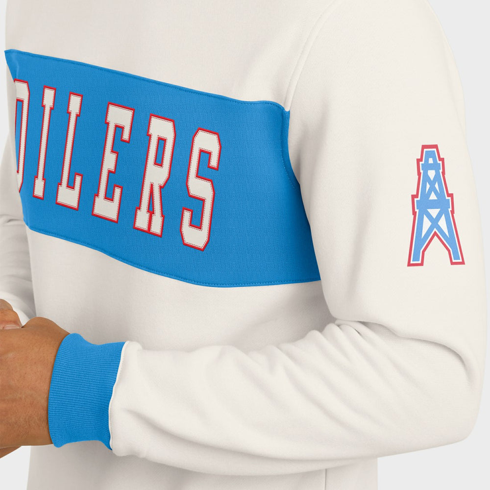 Tennessee Titans Darius Rucker Collection Colorblock Pullover Sweatshirt Cream