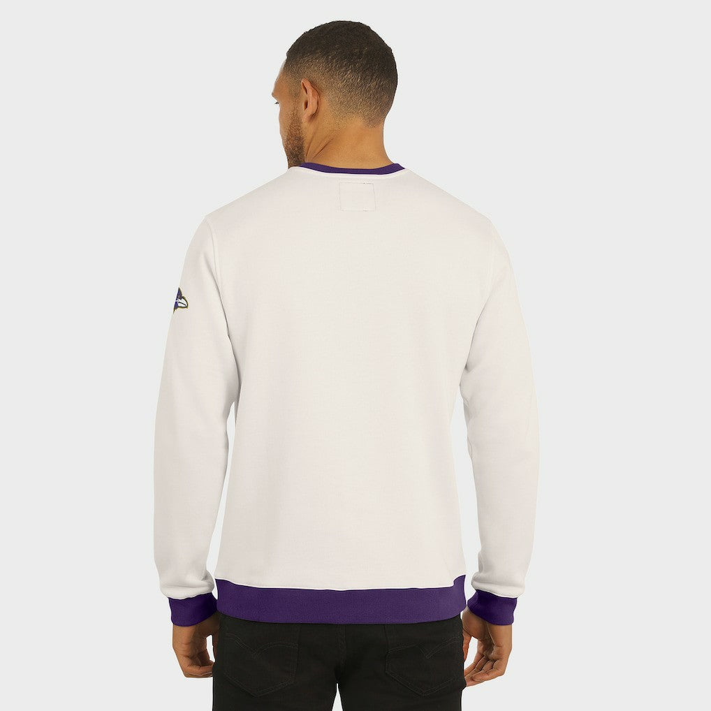 Baltimore Ravens Darius Rucker Collection Colorblock Pullover Sweatshirt Cream
