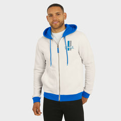Detroit Lions Darius Rucker Collection Distressed Graphics Full-Zip Hoodie Cream