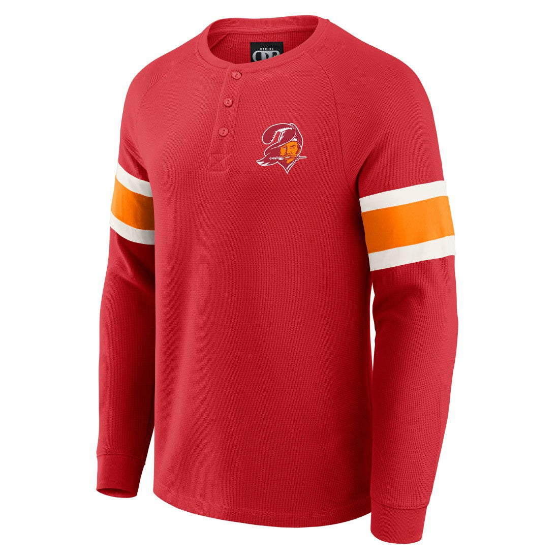 Tampa Bay Buccaneers Darius Rucker Collection Waffle-Knit Raglan Long Sleeve Henley T-Shirt Red