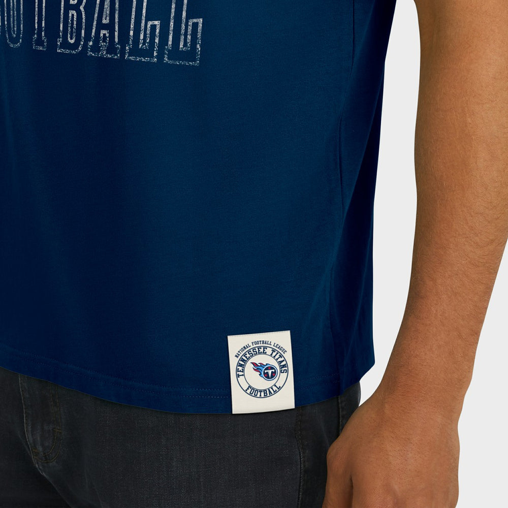 Tennessee Titans Darius Rucker Collection Football Stripe Sleeve T-Shirt Navy