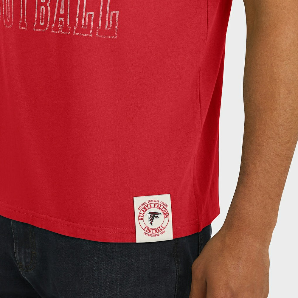 Atlanta Falcons Darius Rucker Collection Football Stripe Sleeve T-Shirt Red