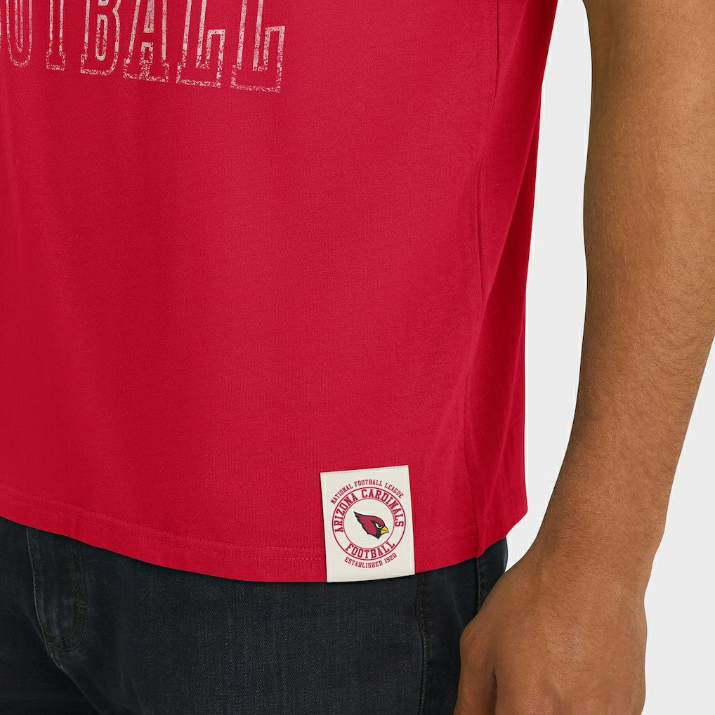 Arizona Cardinals Darius Rucker Collection Football Stripe Sleeve T-Shirt Cardinal