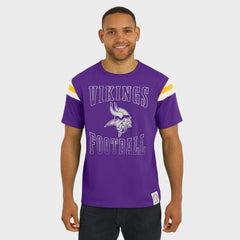 Minnesota Vikings Darius Rucker Collection Football Stripe Sleeve T-Shirt Purple