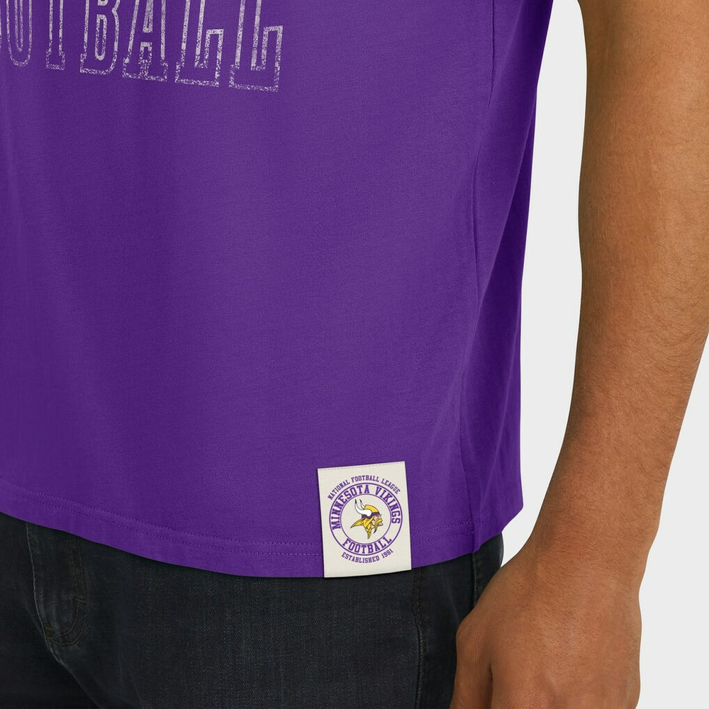 Minnesota Vikings Darius Rucker Collection Football Stripe Sleeve T-Shirt Purple