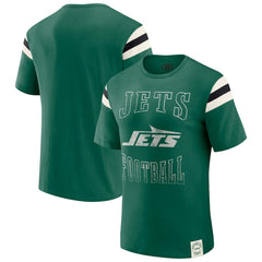 New York Jets Darius Rucker Collection Football Stripe Sleeve T-Shirt Green