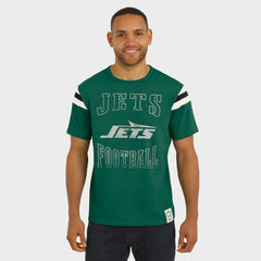 New York Jets Darius Rucker Collection Football Stripe Sleeve T-Shirt Green