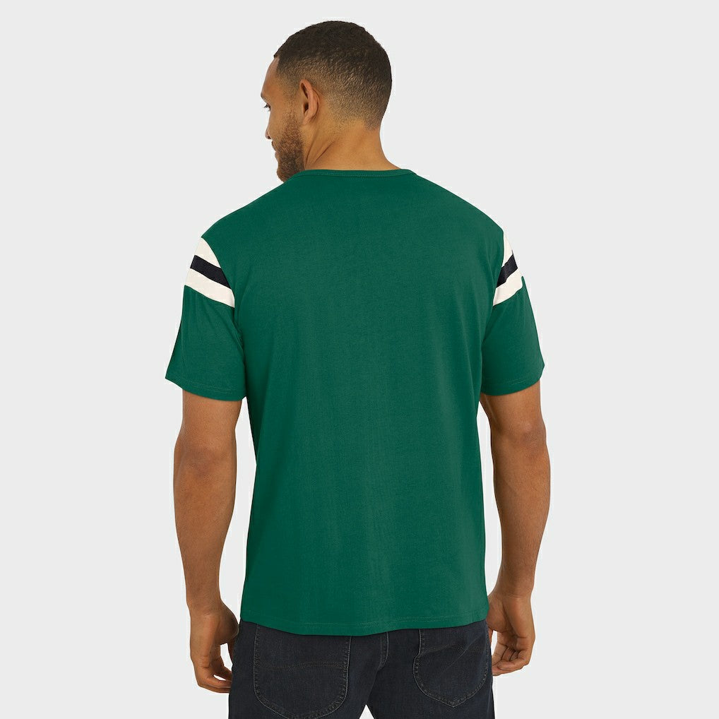 New York Jets Darius Rucker Collection Football Stripe Sleeve T-Shirt Green