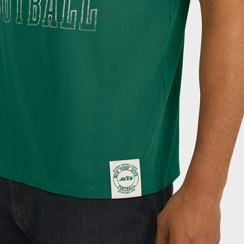 New York Jets Darius Rucker Collection Football Stripe Sleeve T-Shirt Green