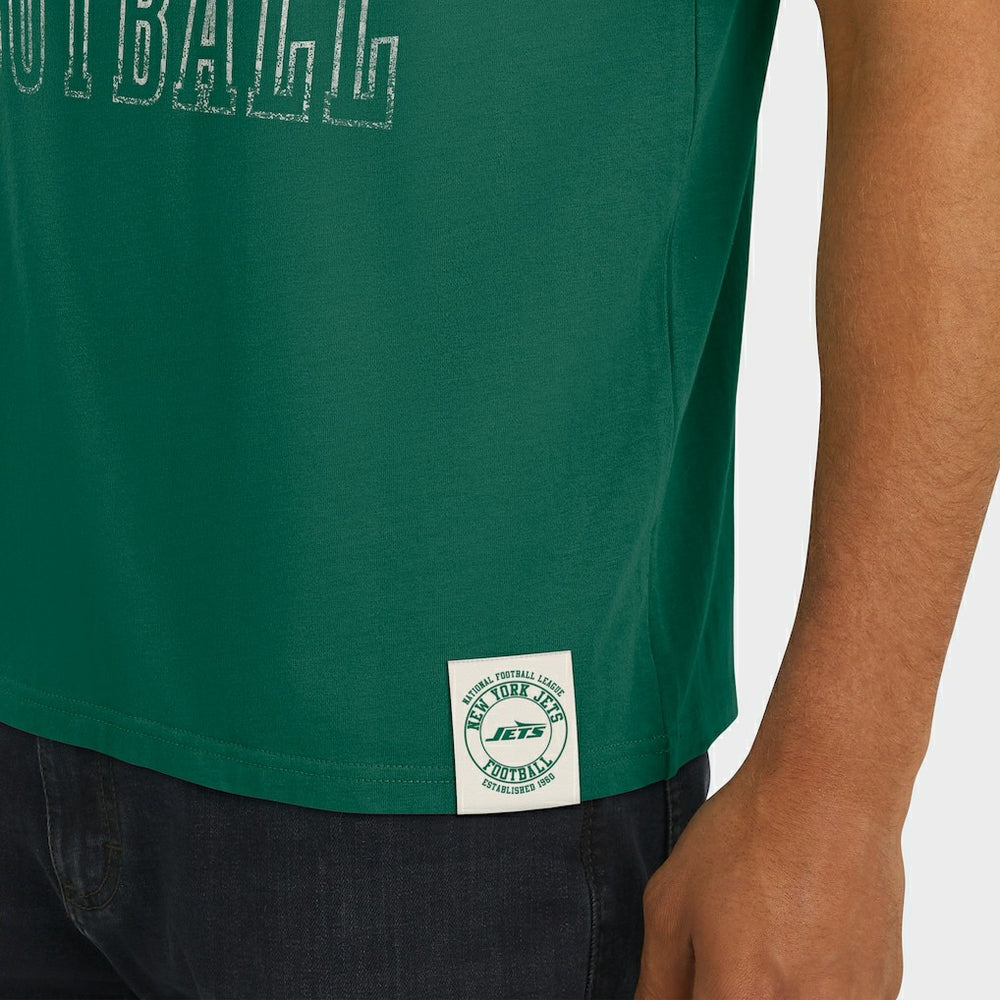New York Jets Darius Rucker Collection Football Stripe Sleeve T-Shirt Green