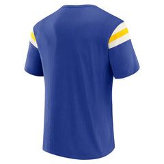Los Angeles Rams Darius Rucker Collection Football Stripe Sleeve T-Shirt Royal