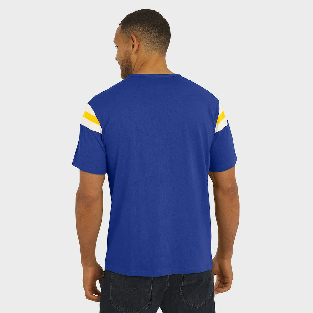 Los Angeles Rams Darius Rucker Collection Football Stripe Sleeve T-Shirt Royal