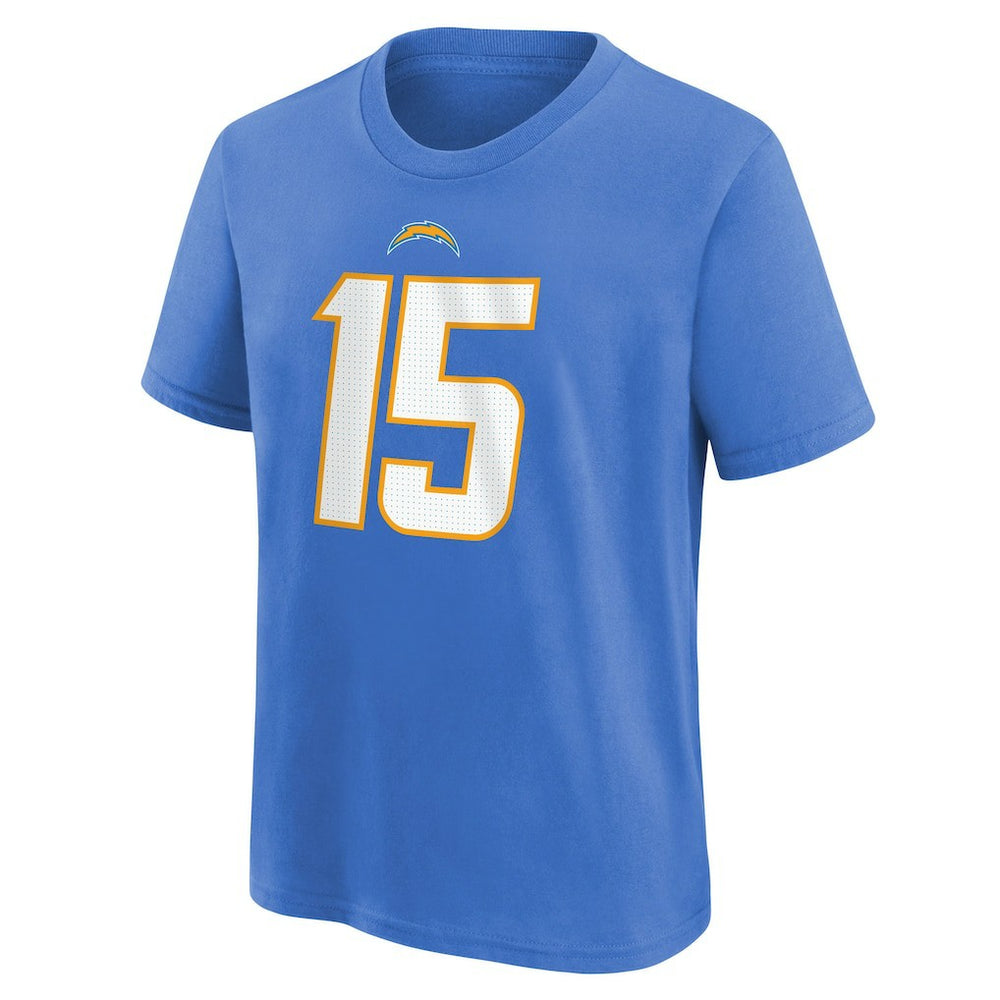 Ladd McConkey Los Angeles Chargers Youth Player Name & Number T-Shirt Powder Blue