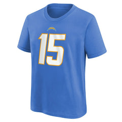 Ladd McConkey Los Angeles Chargers Youth Player Name & Number T-Shirt Powder Blue