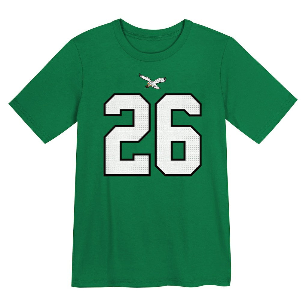 Saquon Barkley Philadelphia Eagles Preschool Player Name & Number T-Shirt Kelly Green