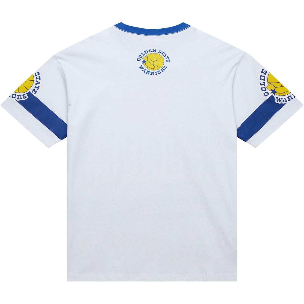 Golden State Warriors Unisex Hardwood Classics Vintage Team Origins Premium T-Shirt White