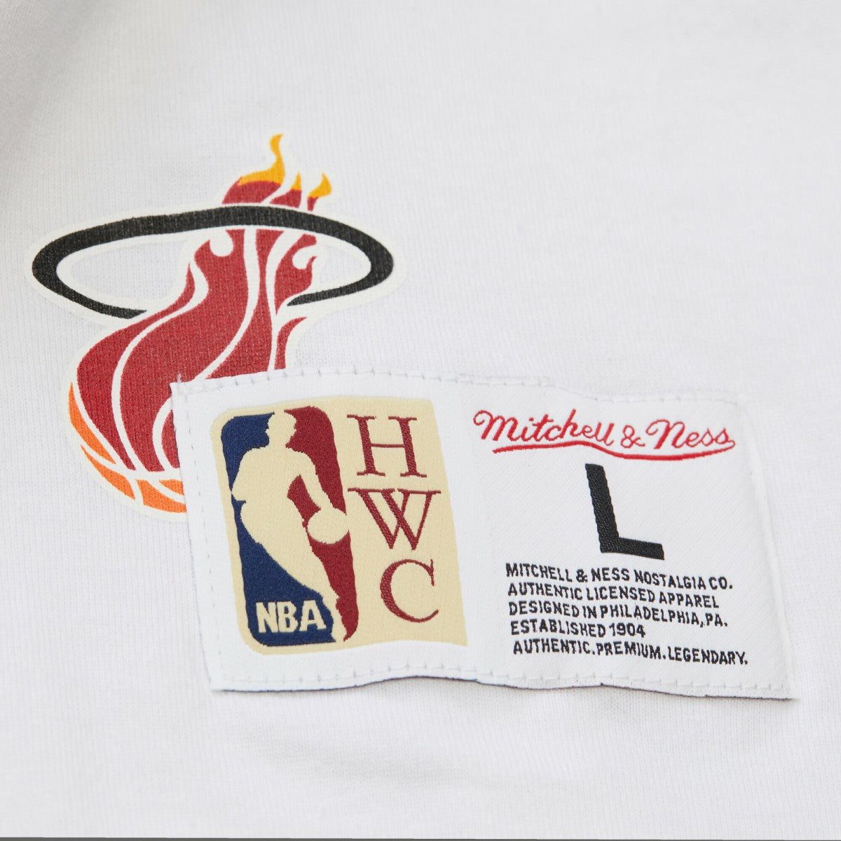 Miami Heat Unisex Hardwood Classics Vintage Team Origins Premium T-Shirt White