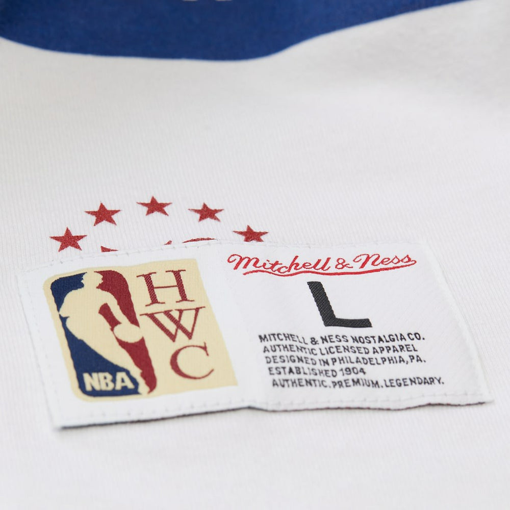 Philadelphia 76ers Unisex Hardwood Classics Vintage Team Origins Premium T-Shirt White