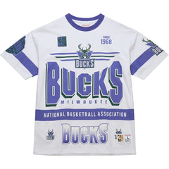 Milwaukee Bucks Unisex Hardwood Classics Vintage Team Origins Premium T-Shirt White