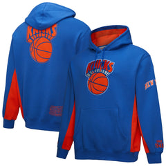 New York Knicks Hardwood Classics Team Origins Fleece Pullover Hoodie Blue