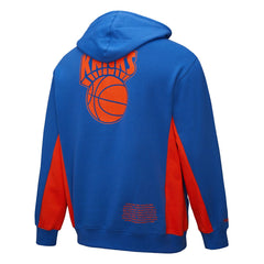 New York Knicks Hardwood Classics Team Origins Fleece Pullover Hoodie Blue
