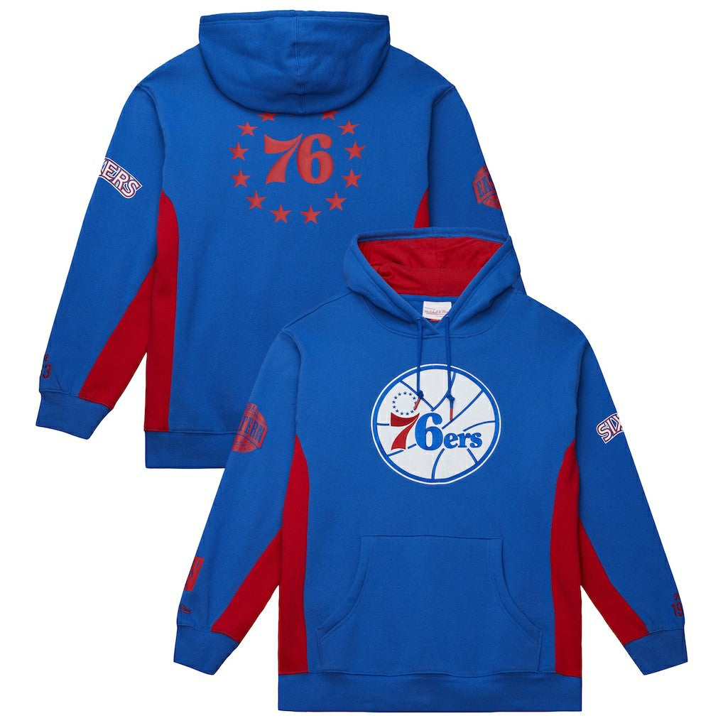 Philadelphia 76ers Hardwood Classics Team Origins Fleece Pullover Hoodie Royal