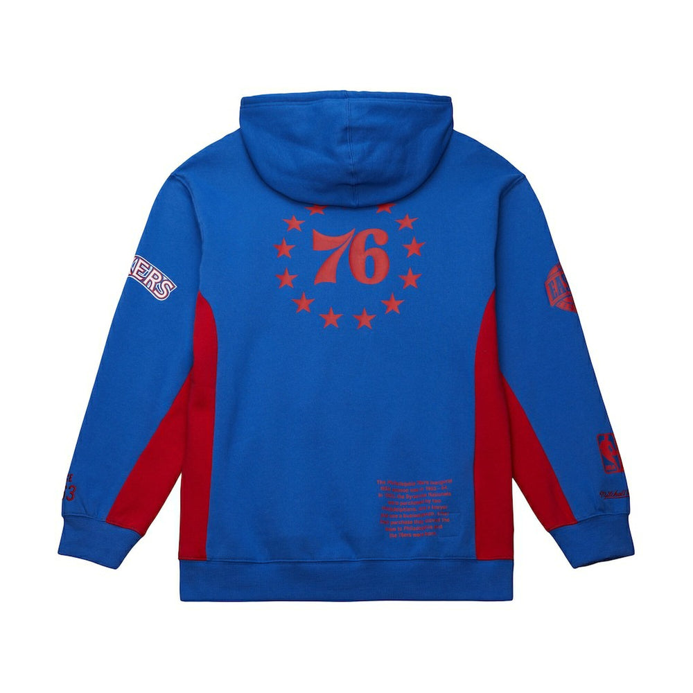 Philadelphia 76ers Hardwood Classics Team Origins Fleece Pullover Hoodie Royal