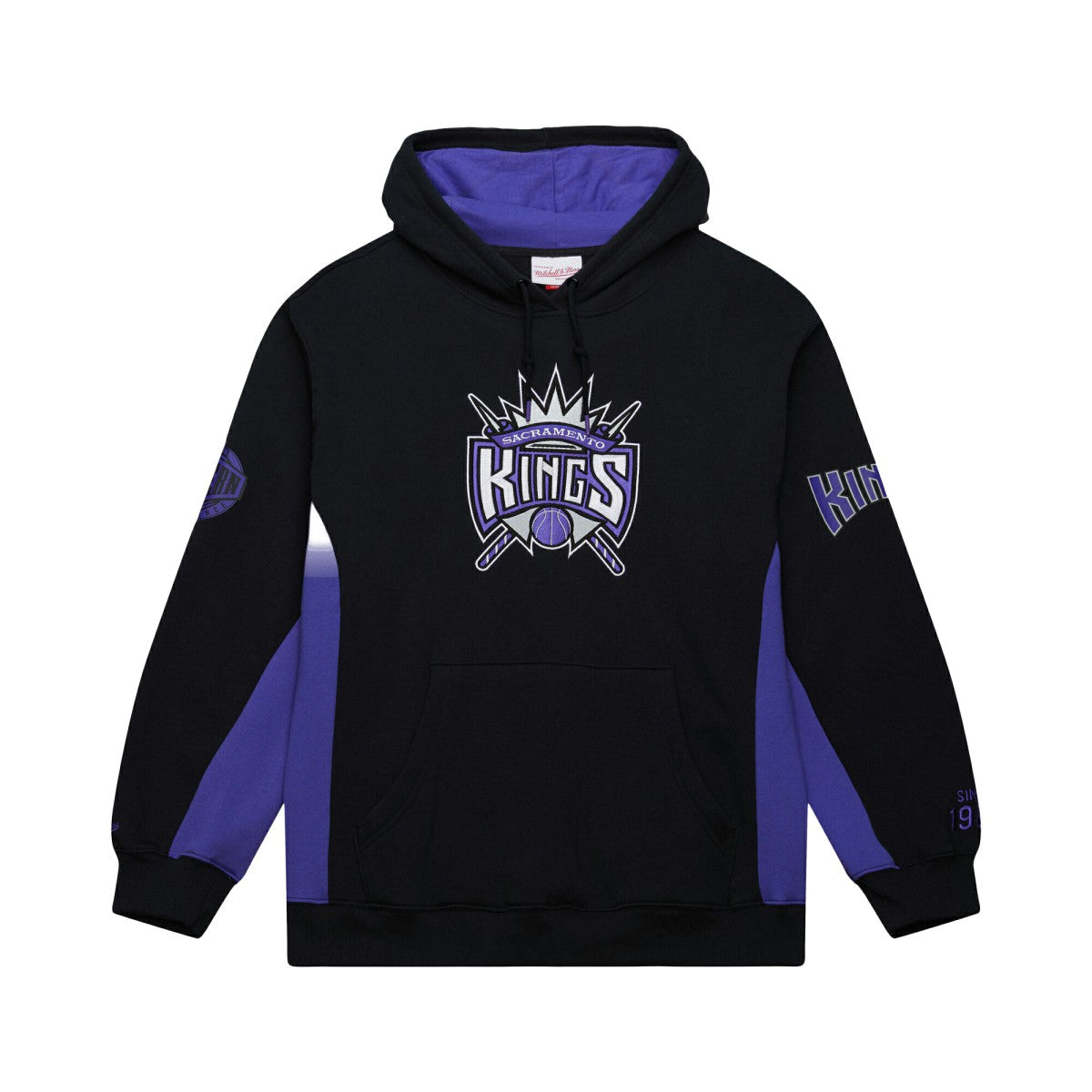 Sacramento Kings Hardwood Classics Team Origins Fleece Pullover Hoodie Black