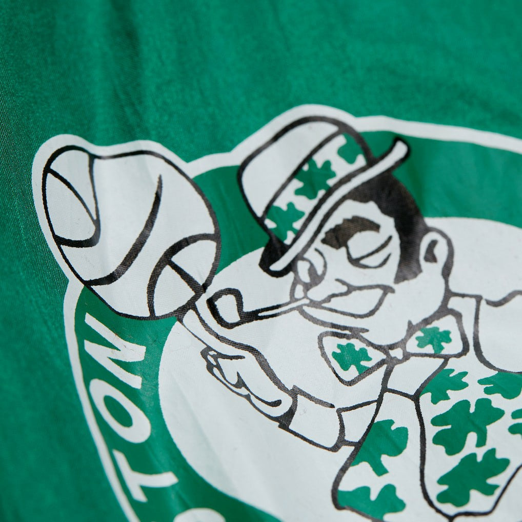 Boston Celtics Hardwood Classics Team Origins Anorak Quarter-Zip Windbreaker Jacket Kelly Green