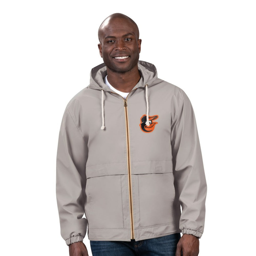 Baltimore Orioles G-III Sports by Carl Banks Full-Zip Rain Jacket - Gray Jackets