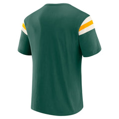 Athletics Darius Rucker Collection by Fanatics Distressed Sleeve Stripe T-Shirt - Green T-shirts