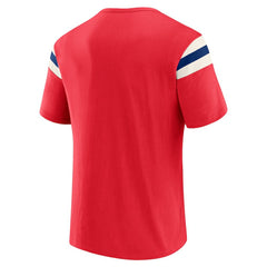 Philadelphia Phillies Darius Rucker Collection by Fanatics Distressed Sleeve Stripe T-Shirt - Red T-shirts