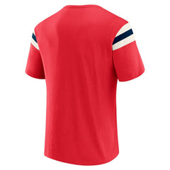 St. Louis Cardinals Darius Rucker Collection by Fanatics Distressed Sleeve Stripe T-Shirt - Red T-shirts