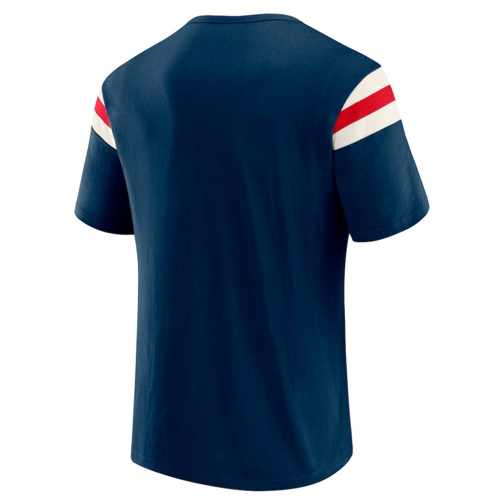 Boston Red Sox Darius Rucker Collection by Fanatics Distressed Sleeve Stripe T-Shirt - Navy T-shirts