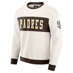 San Diego Padres Darius Rucker Collection by Fanatics Colorblock Crewneck Sweatshirt - Cream Sweatshirts