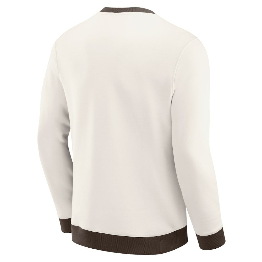 San Diego Padres Darius Rucker Collection by Fanatics Colorblock Crewneck Sweatshirt - Cream Sweatshirts