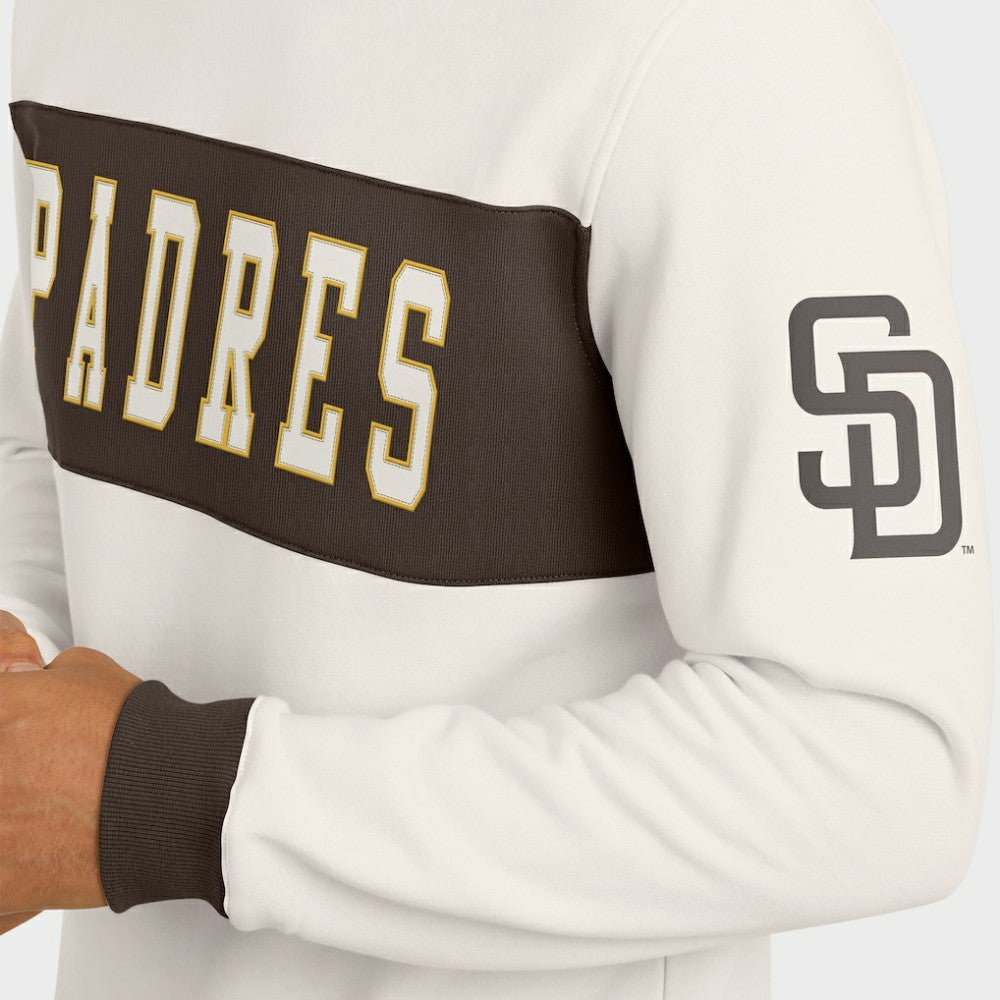 San Diego Padres Darius Rucker Collection by Fanatics Colorblock Crewneck Sweatshirt - Cream Sweatshirts