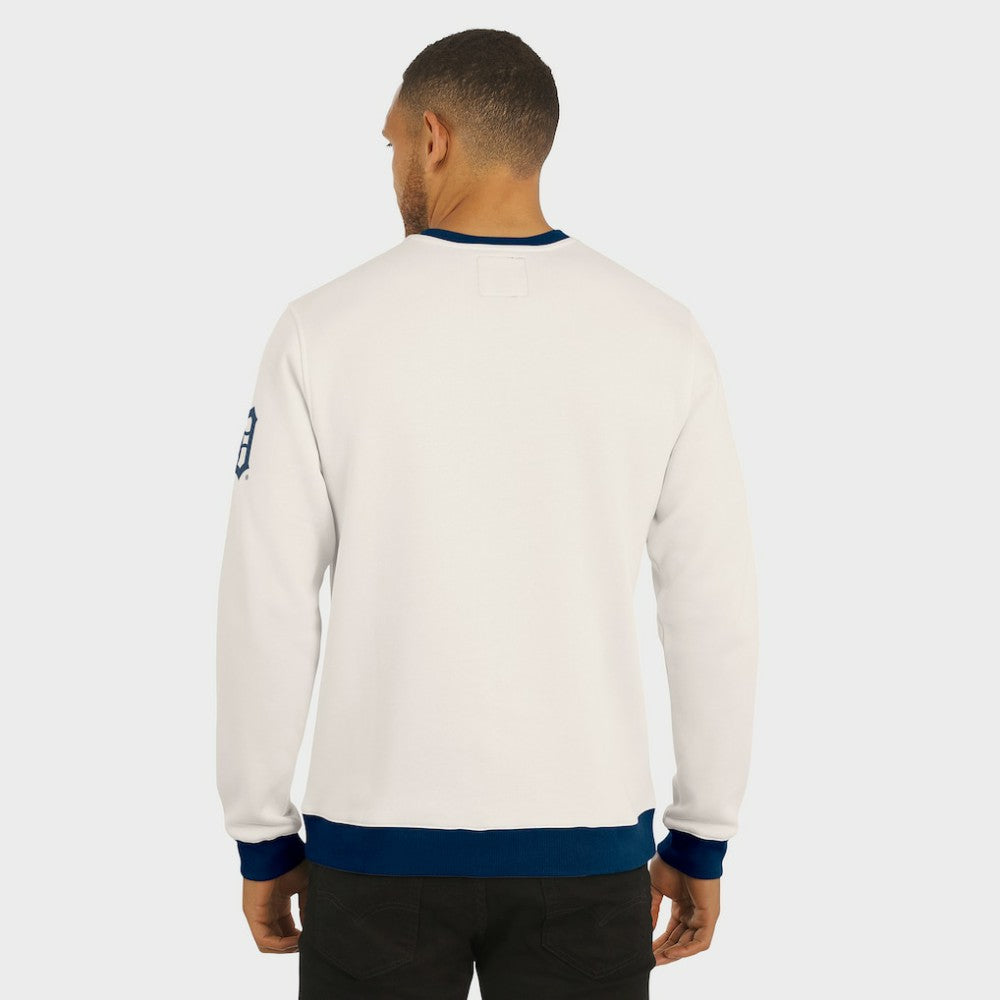 Detroit Tigers Darius Rucker Collection by Fanatics Colorblock Crewneck Sweatshirt - Cream Sweatshirts