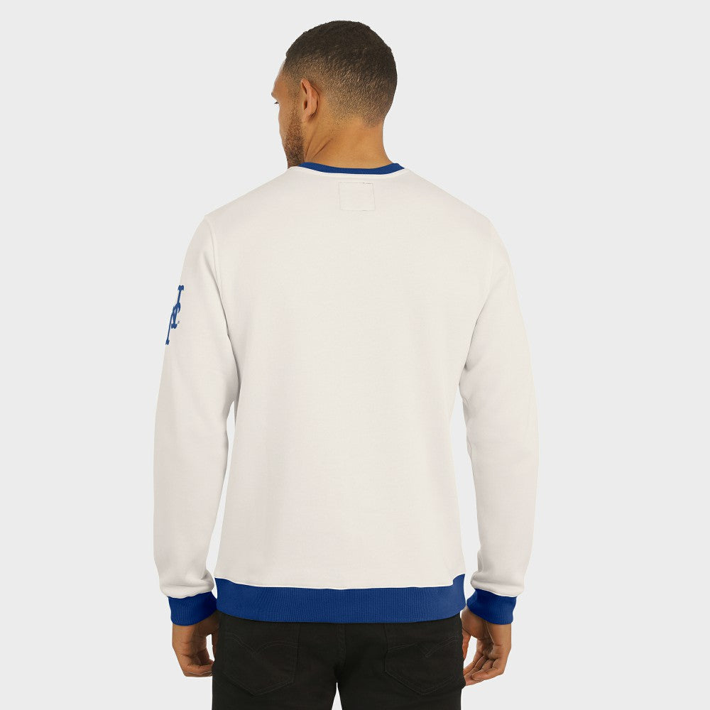 New York Mets Darius Rucker Collection by Fanatics Colorblock Crewneck Sweatshirt - Cream Sweatshirts