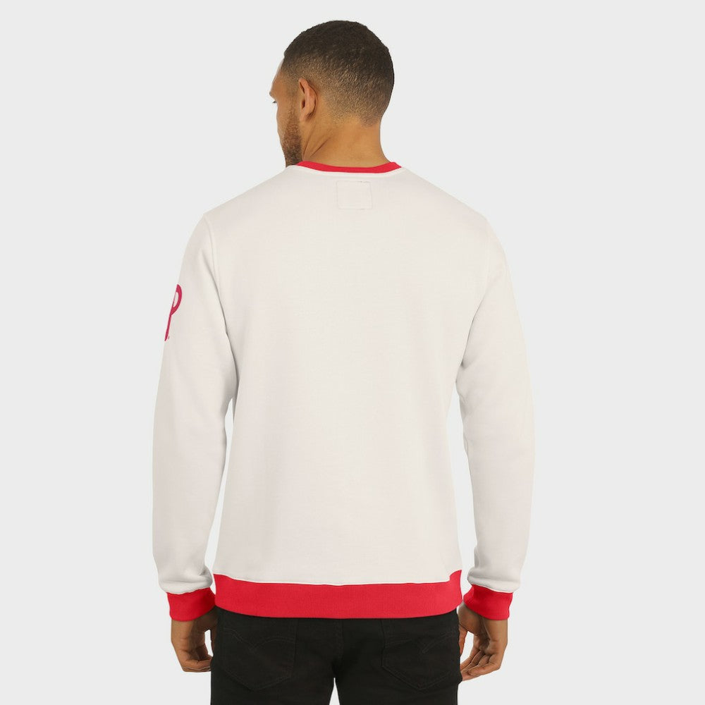 Philadelphia Phillies Darius Rucker Collection by Fanatics Colorblock Crewneck Sweatshirt - Cream Sweatshirts