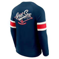 Boston Red Sox Darius Rucker Collection by Fanatics Waffle-Knit Raglan Long Sleeve Henley T-Shirt - Navy T-shirts