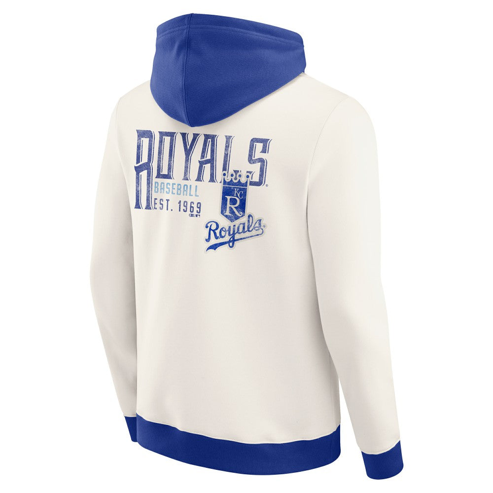 Kansas City Royals Darius Rucker Collection by Fanatics Men's Polar Fleece Full-Zip Hoodie - Cream Hoodies