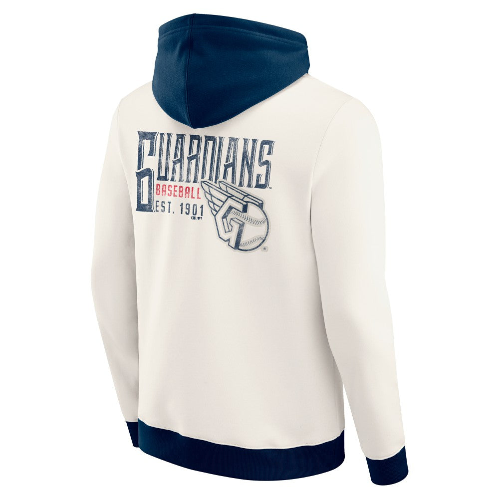 Cleveland Guardians Darius Rucker Collection by Fanatics Men's Polar Fleece Full-Zip Hoodie - Cream Hoodies