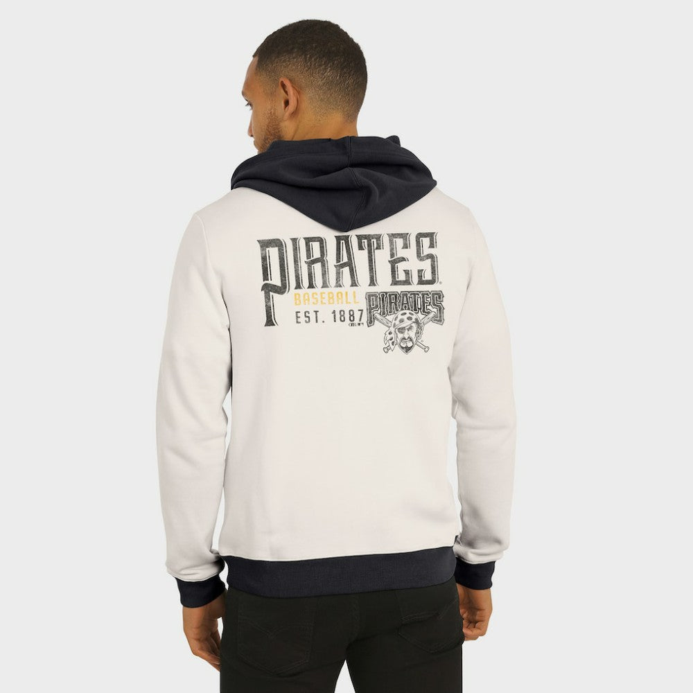 Pittsburgh Pirates Darius Rucker Collection by Fanatics Men's Polar Fleece Full-Zip Hoodie - Cream Hoodies
